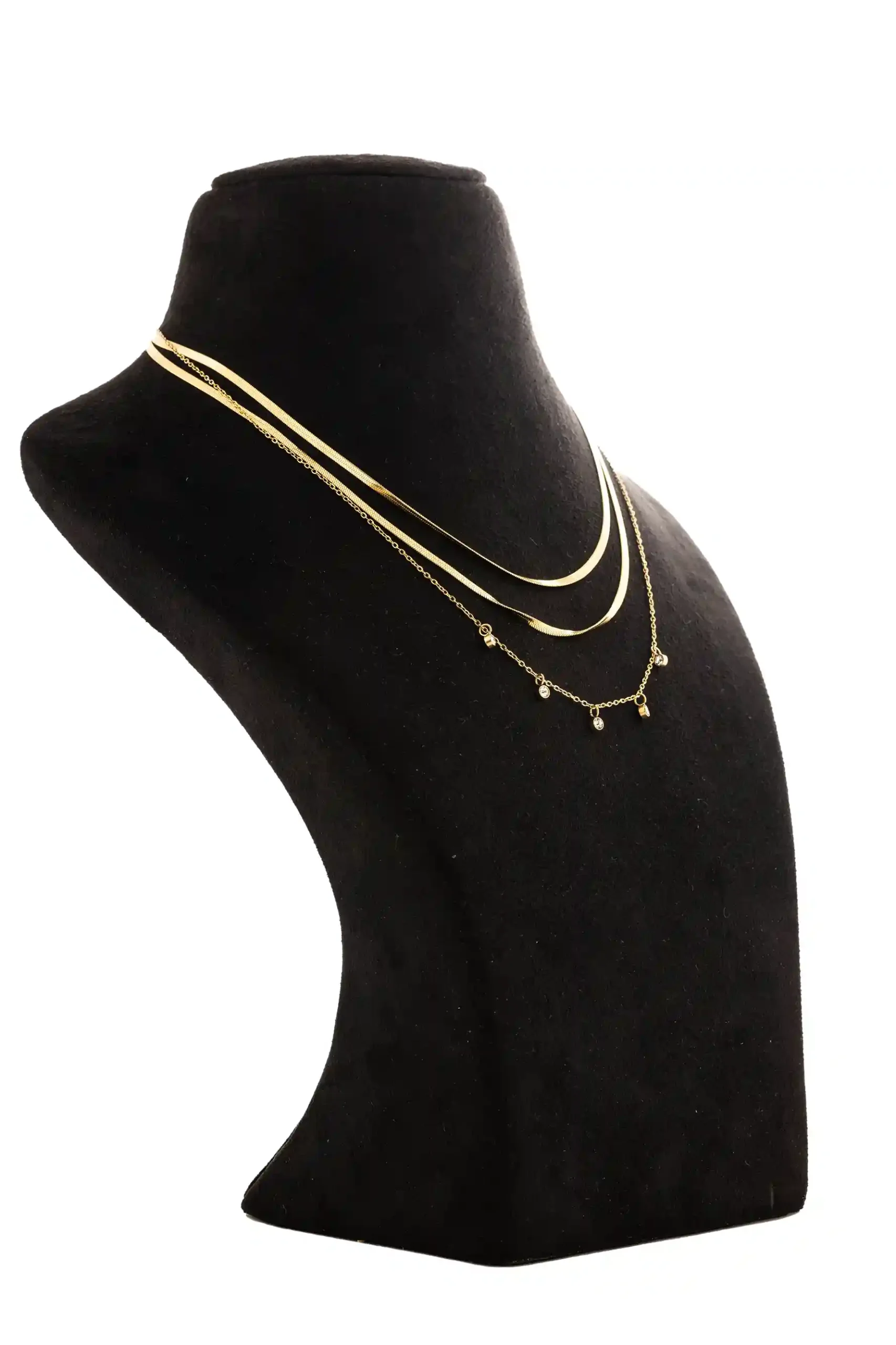 Layered Minimal Gold Chain Necklace - Image 2